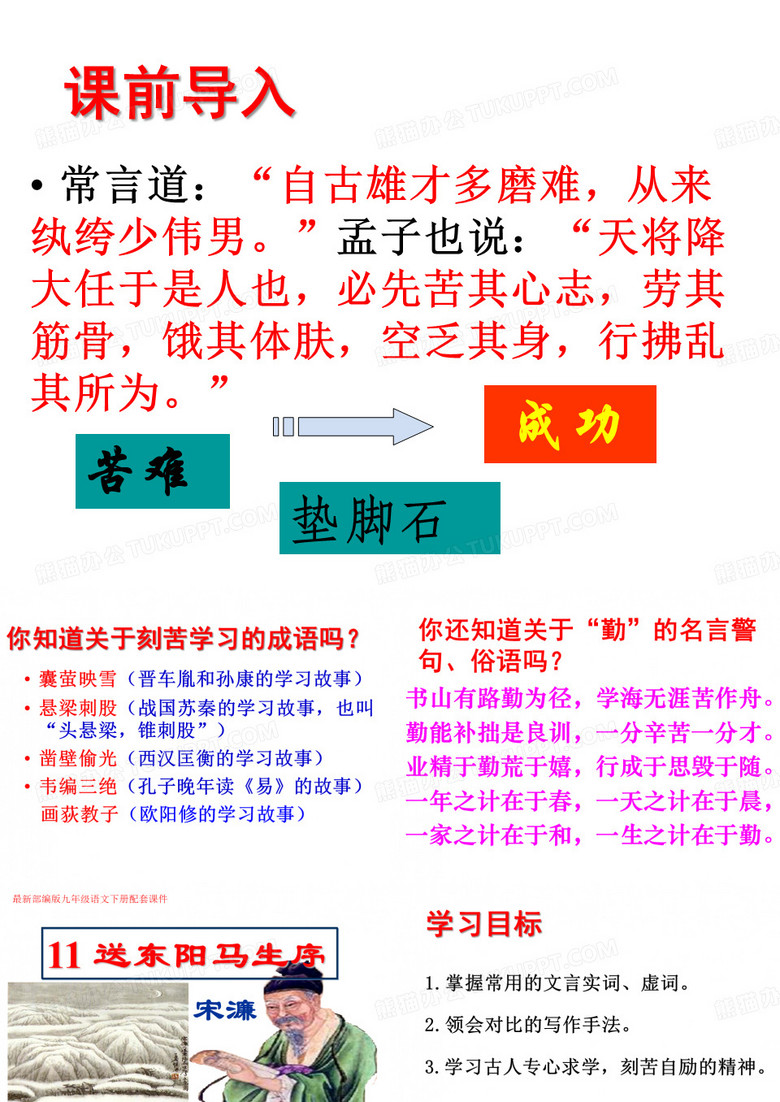 送东阳马生序PPT