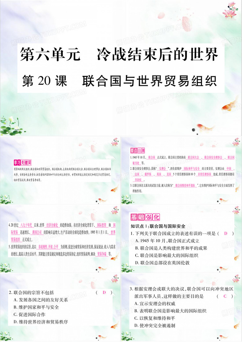 《联合国与世界贸易组织》ppt经典课件