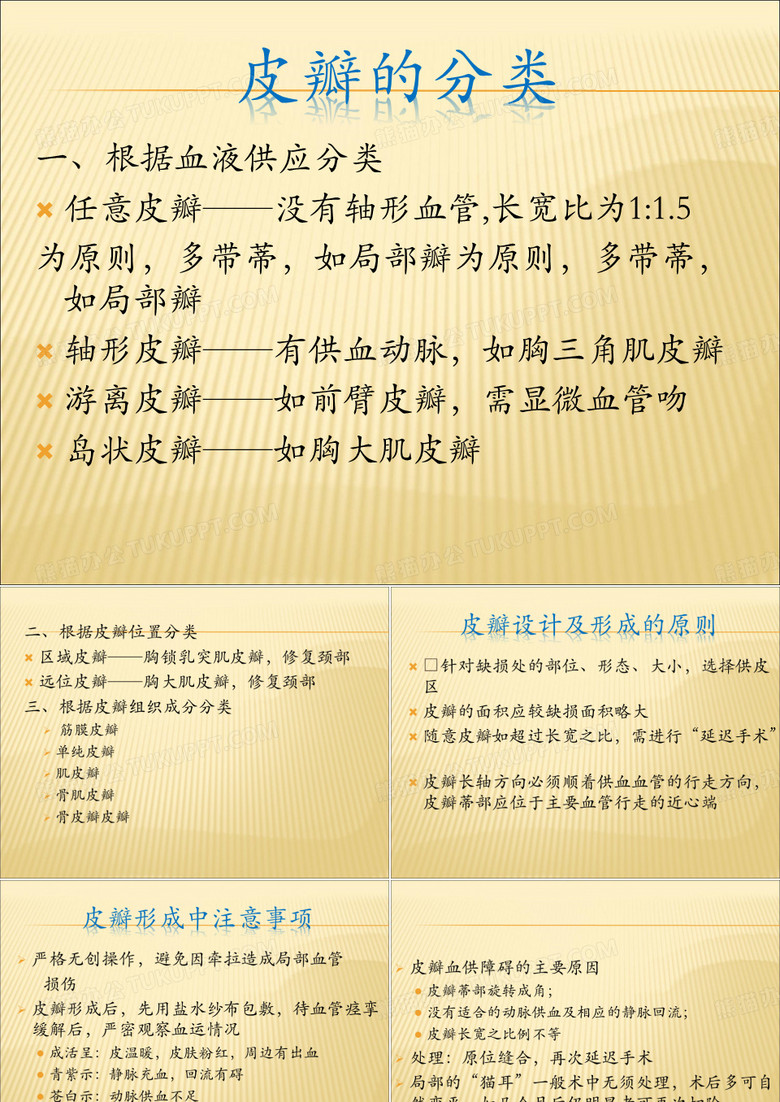 皮瓣的分类