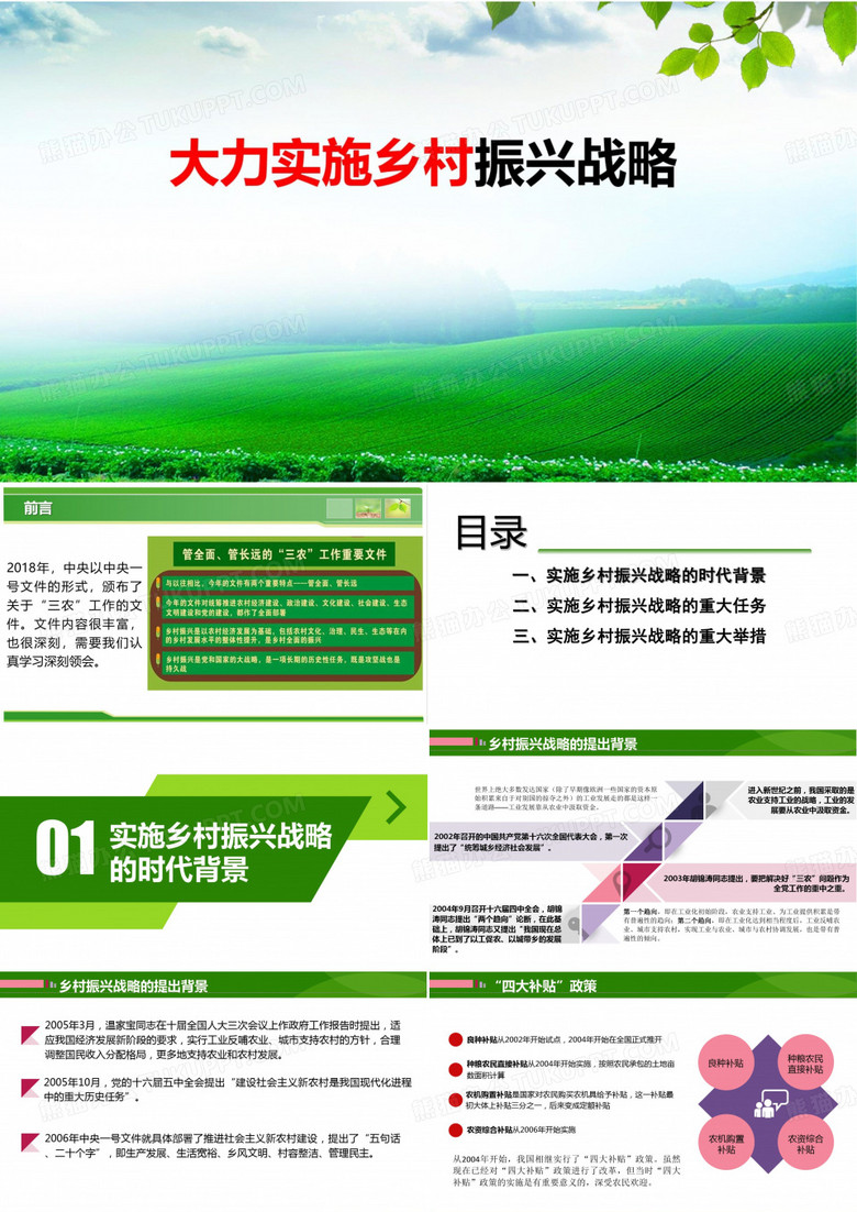实施乡村振兴战略ppt课件