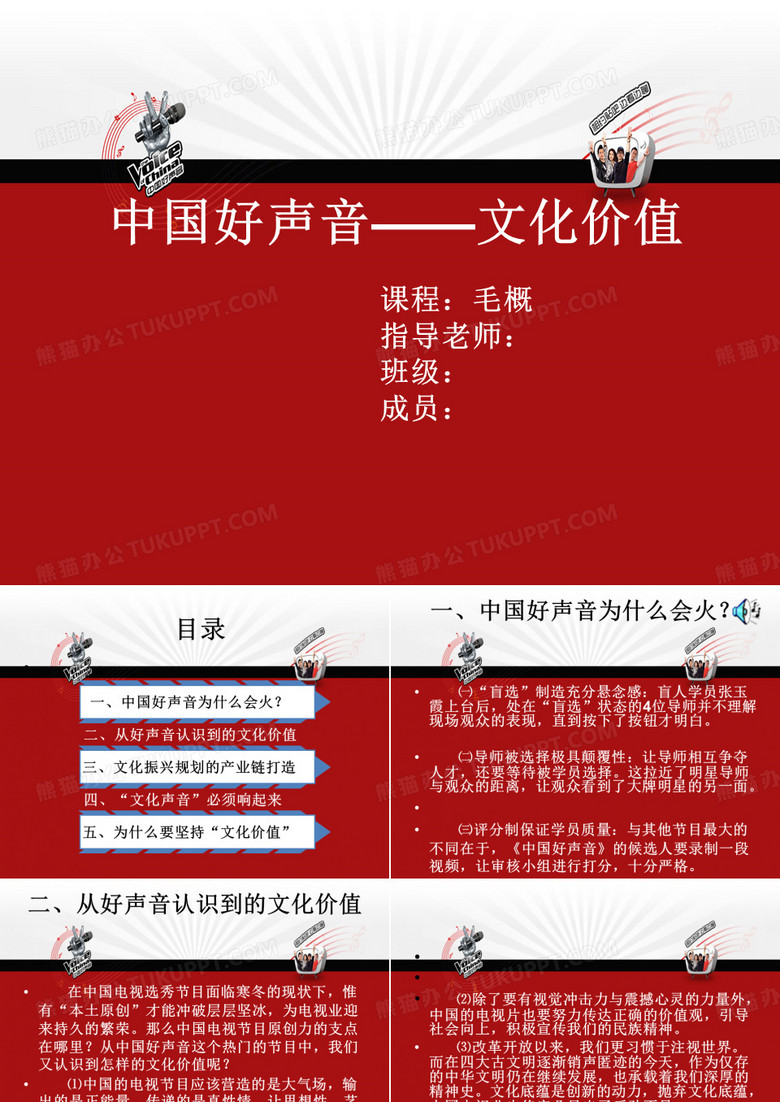 中国好声音——文化价值