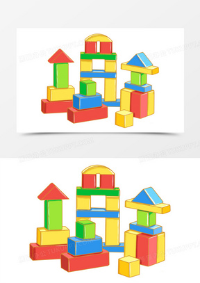 创意搭积木玩具城堡元素1150卡通儿童玩具素材2684毛绒玩具1290手绘