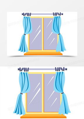 卡通窗户图片素材