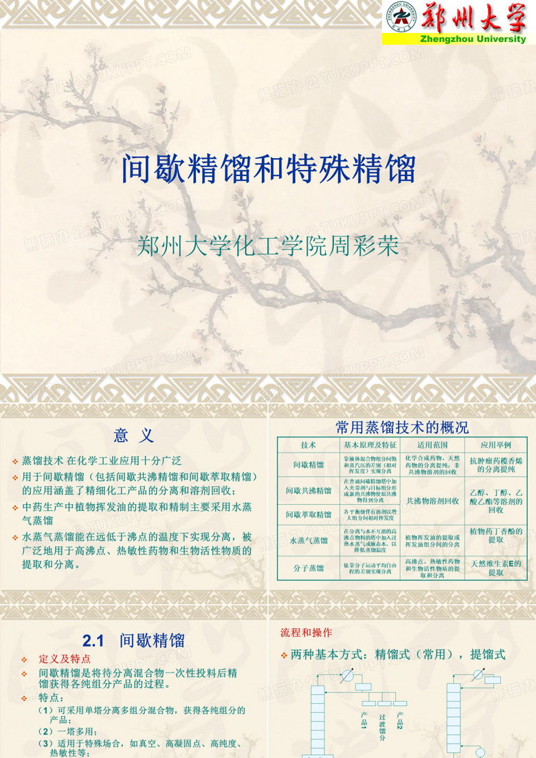 2 间歇精馏和反应精馏
