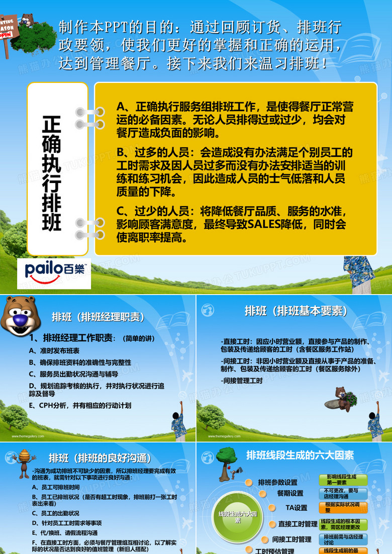 排班PPT