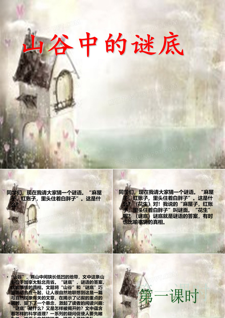 山谷中的谜底