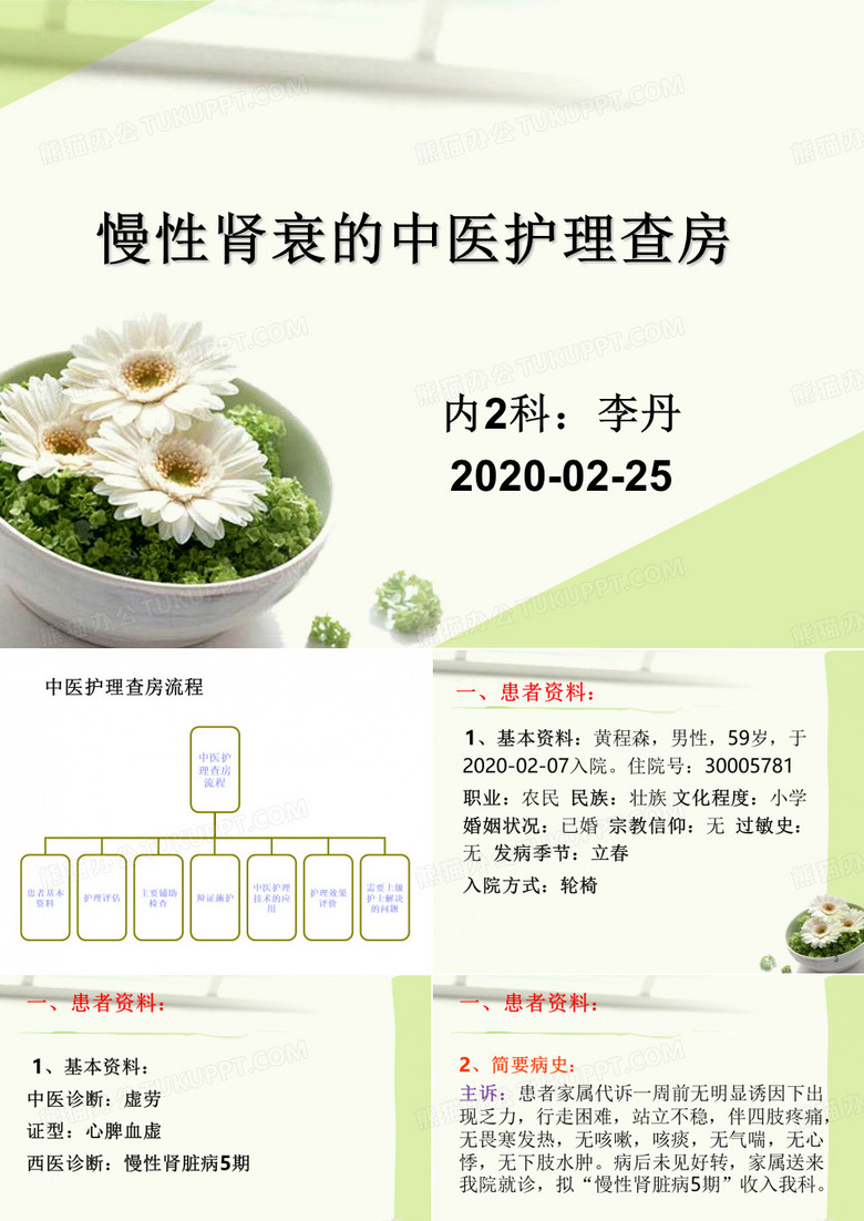 慢性肾衰的中医护理查房