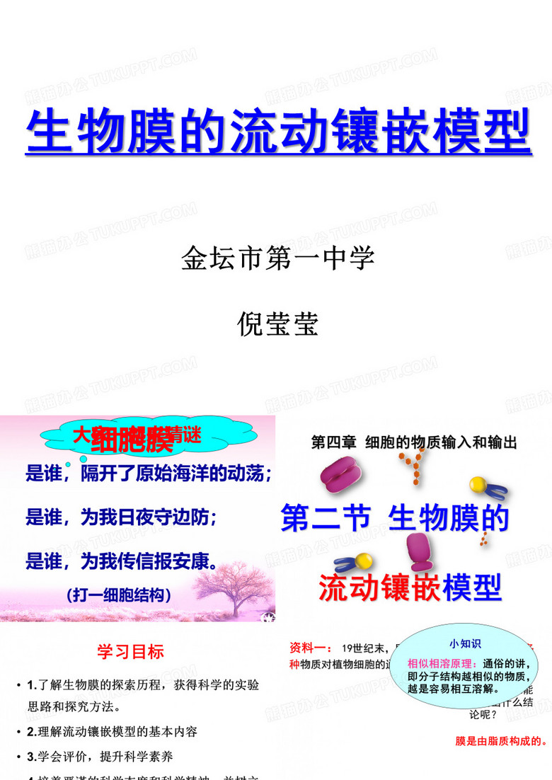 生物膜的流动镶嵌模型