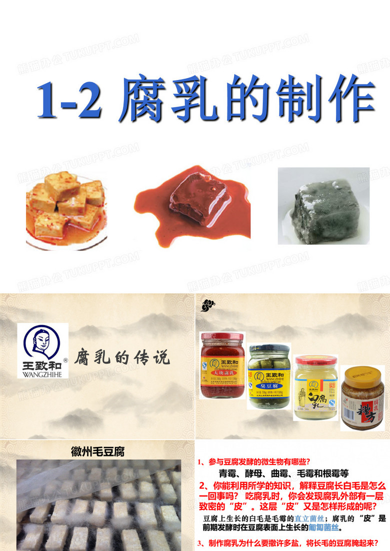 《腐乳的制作》