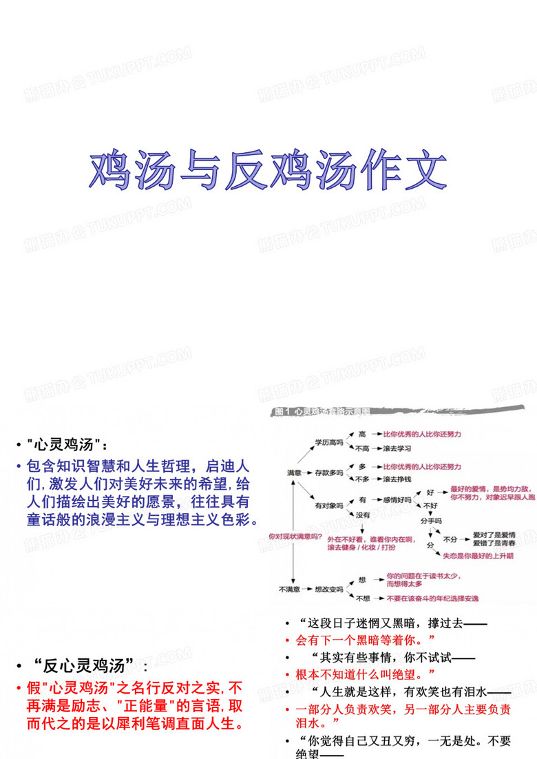 鸡汤与反鸡汤作文