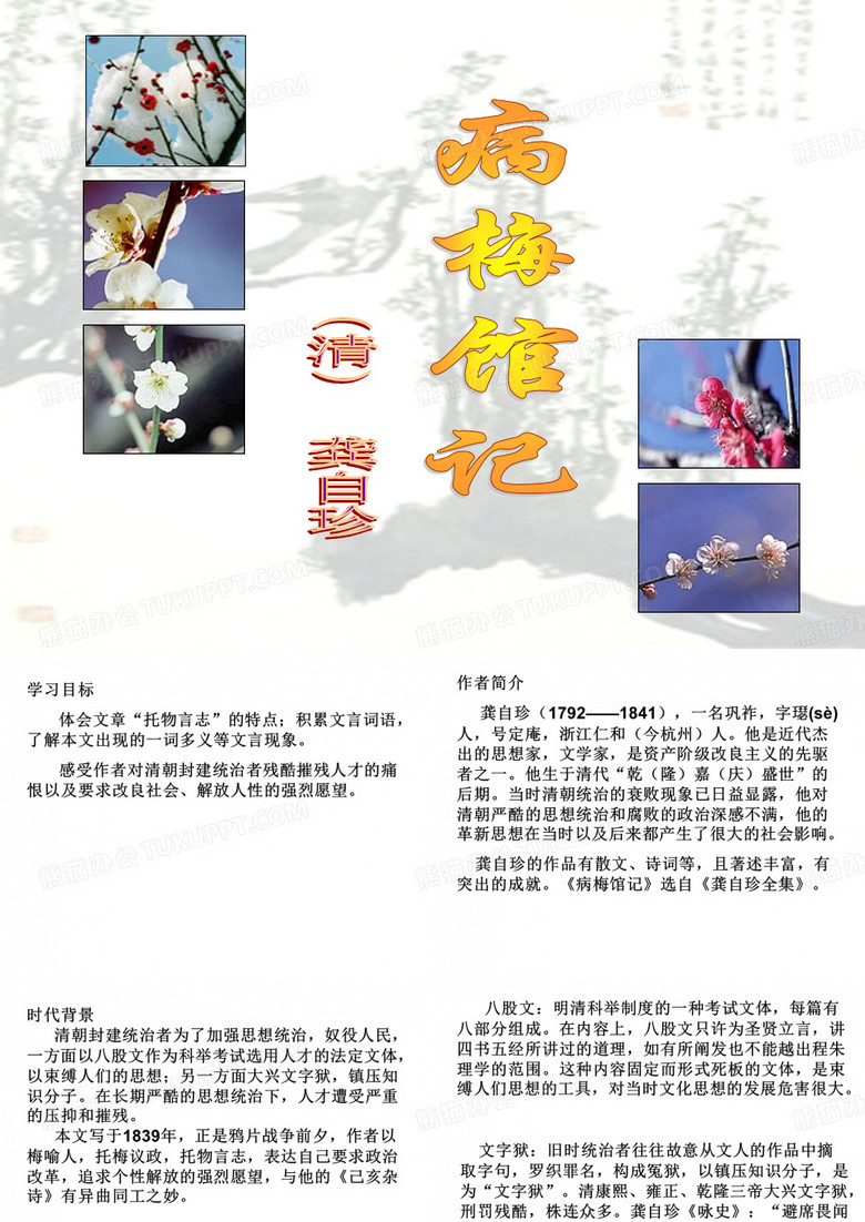 病梅馆记