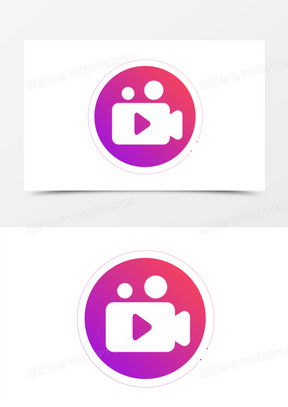 渐变风格直播图标元素