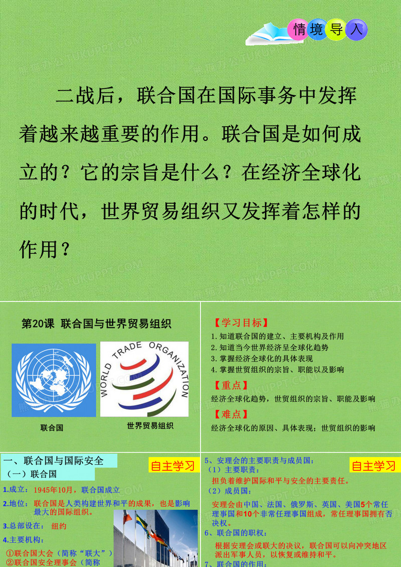 联合国与世界贸易组织PPT课件