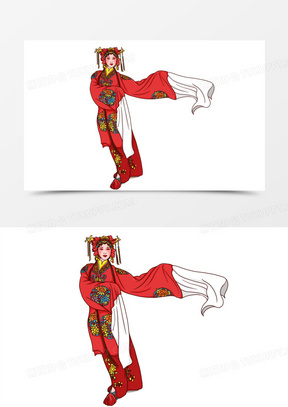 手绘京剧花旦形象元素432中国风京剧元素121水墨京剧元素背景581京剧