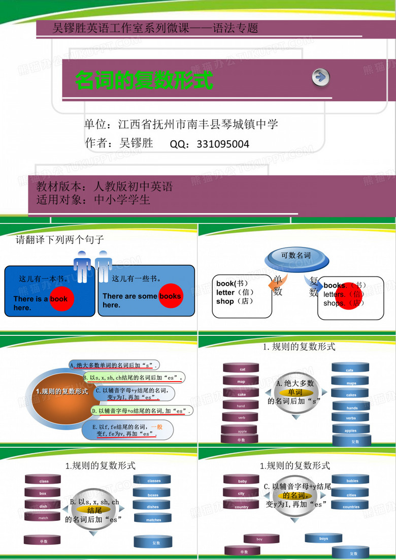 名词的复数形式