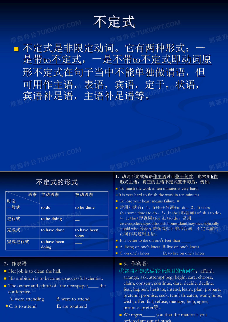 不定式