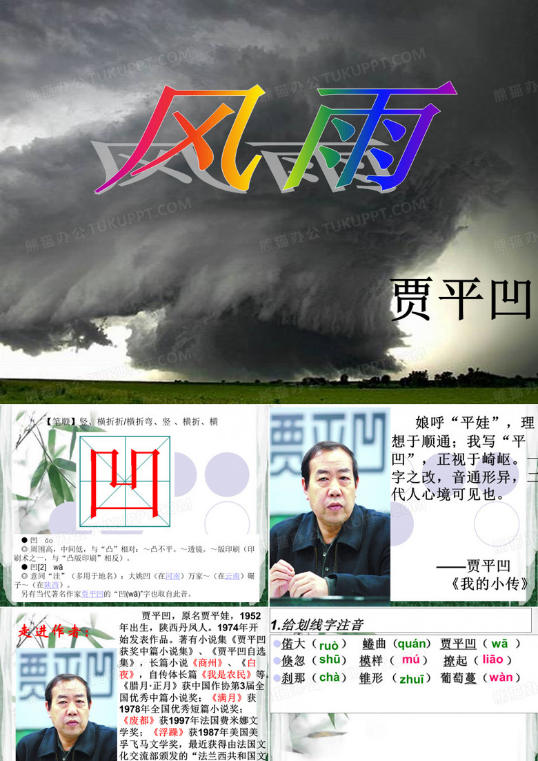 贾平凹《风雨》