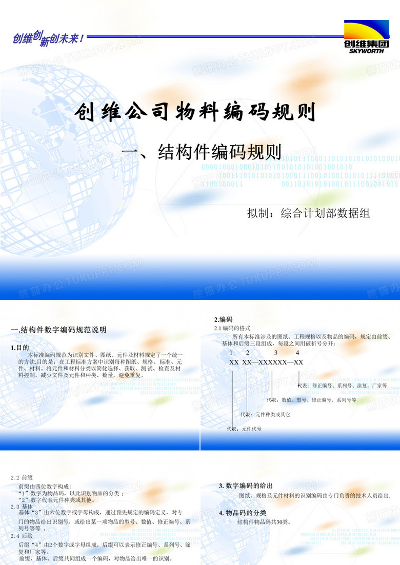 创维公司物料编码规则