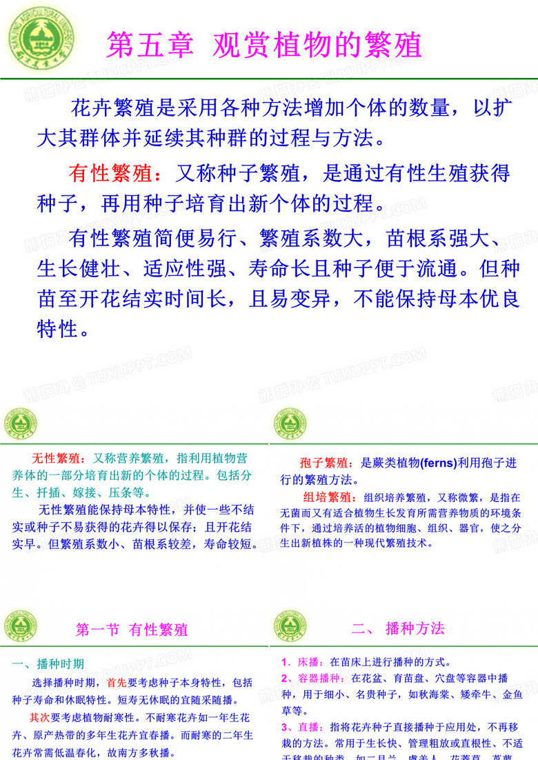 花卉学课件,南农花卉学,ppt