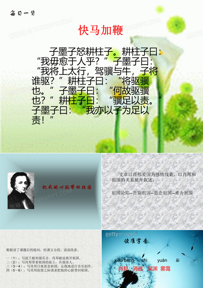 《把我的心脏带回祖国》课件