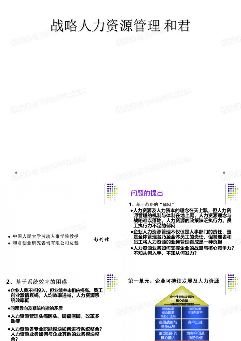 战略人力资源管理 和君