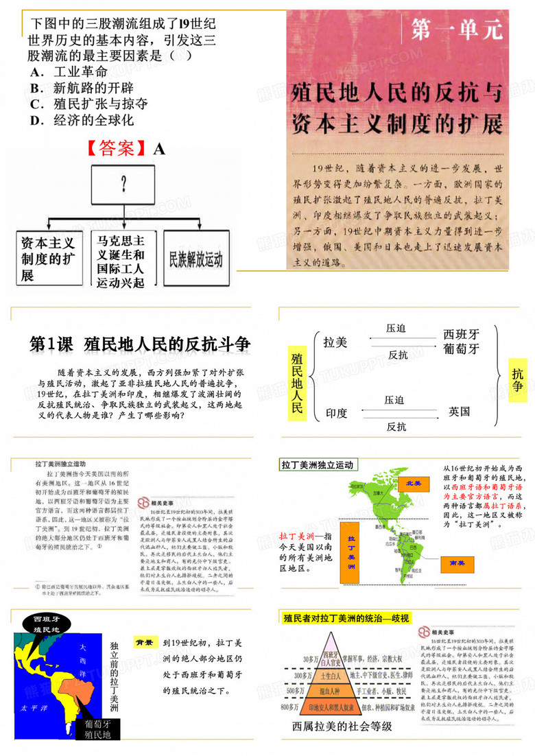 第1课  殖民地人民的反抗斗争