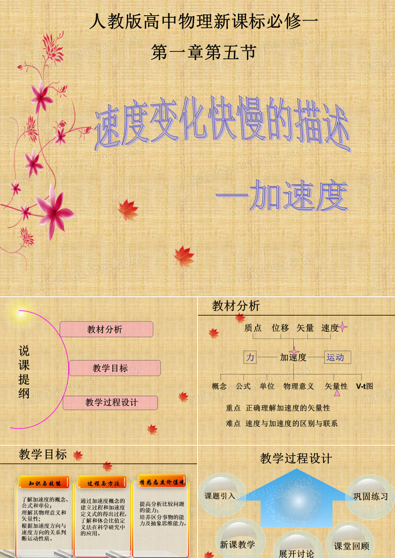 加速度说课PPT