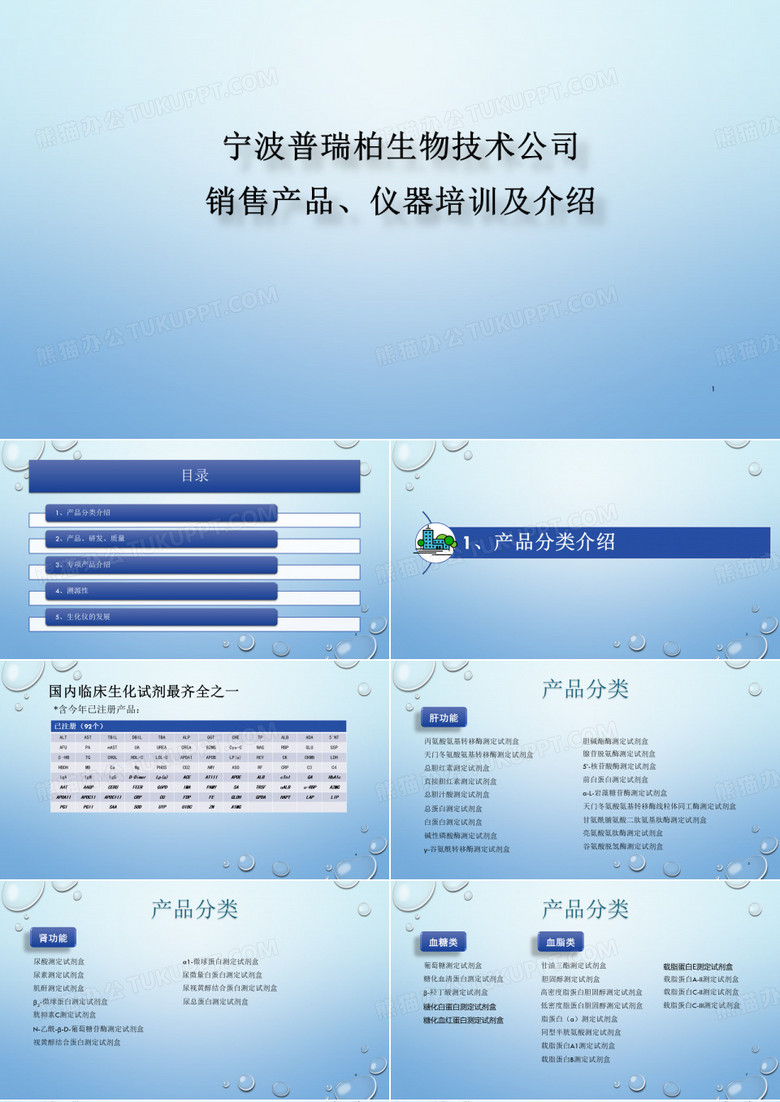 宁波普瑞柏生物技术公司销售产品、仪器培训及介绍 PPT课件