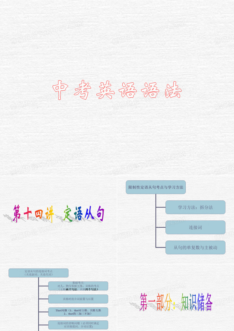 中考英语语法定语从句