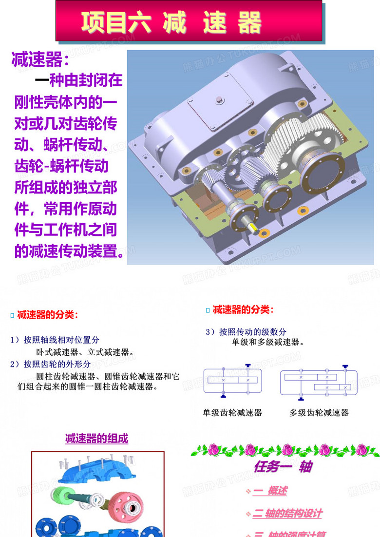 减速器的传动轴