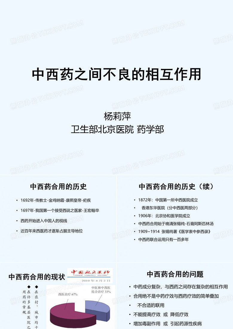 中药与西药间的相互作用