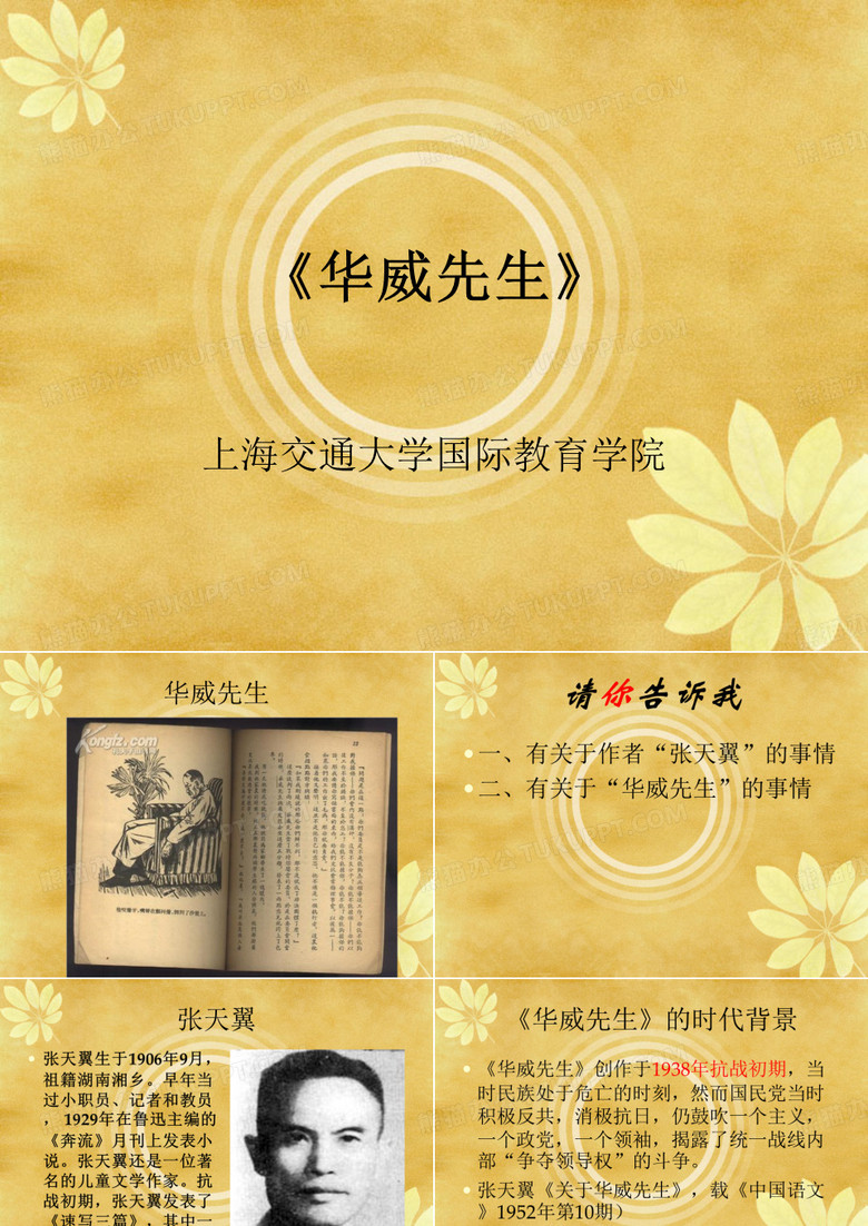 《华威先生》上海交通大学国际教育学院