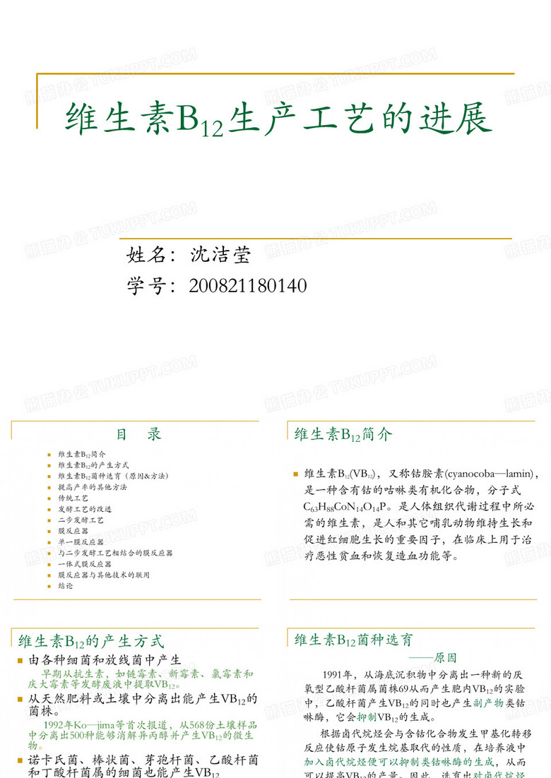 维生素B12生产工艺的进展