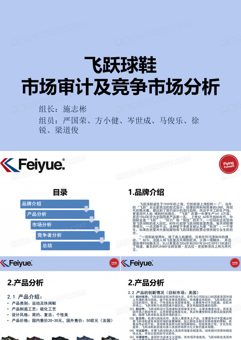 飞跃球鞋市场审计与竞争市场分析