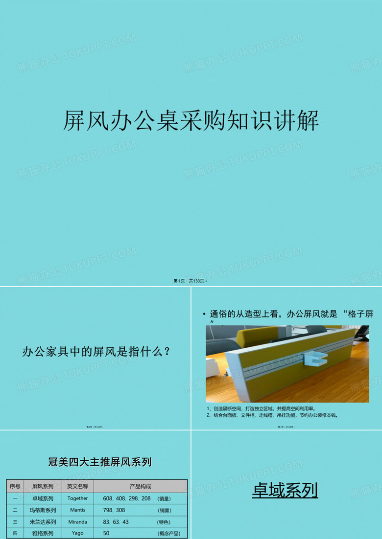 屏风办公桌采购知识讲解(介绍：屏风)共130张