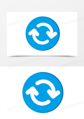 循环旋转符号图标元素