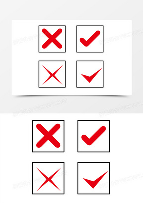 红色对号图片素材