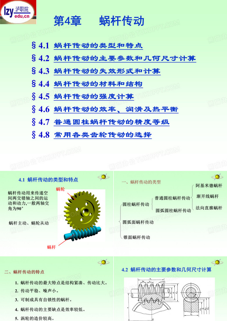 蜗轮与蜗杆