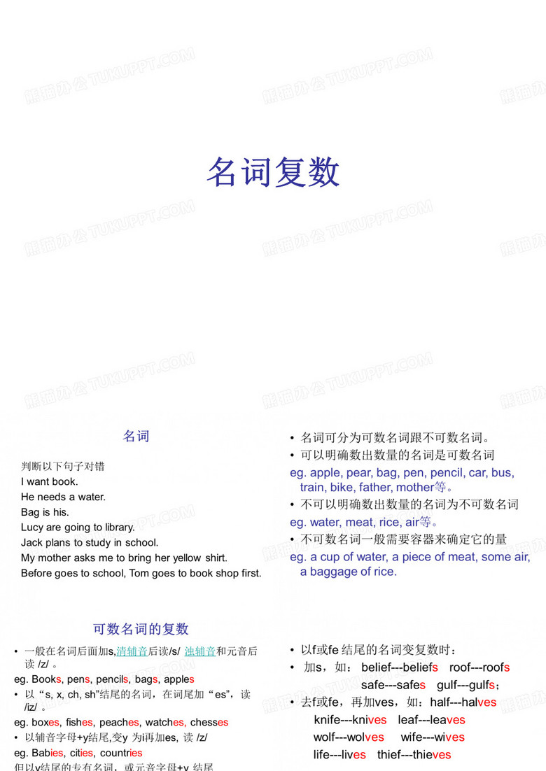 名词复数