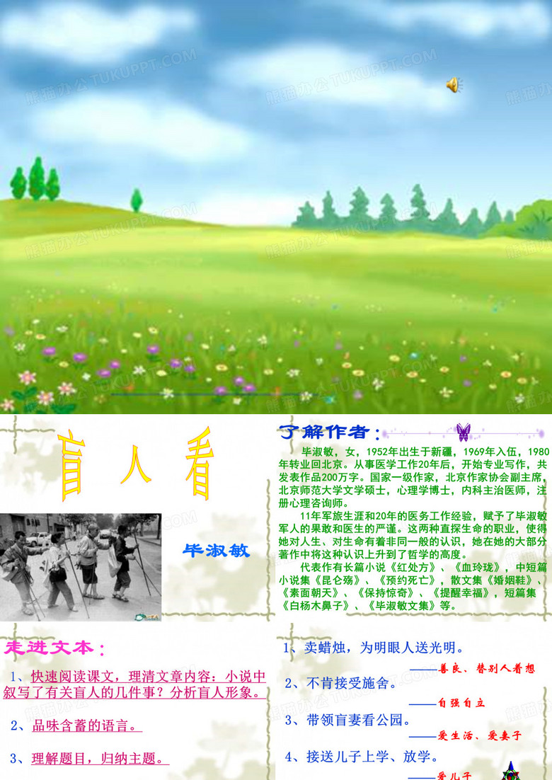 《毕淑敏 盲人看》
