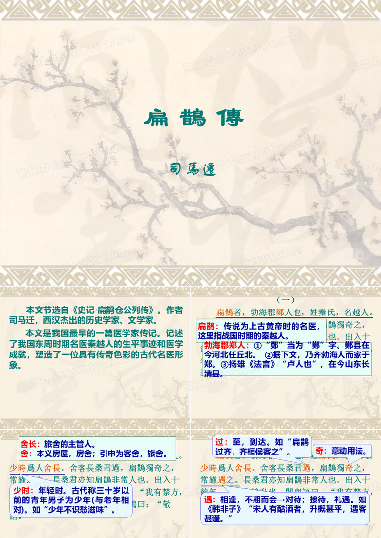 扁鹊传分析课件