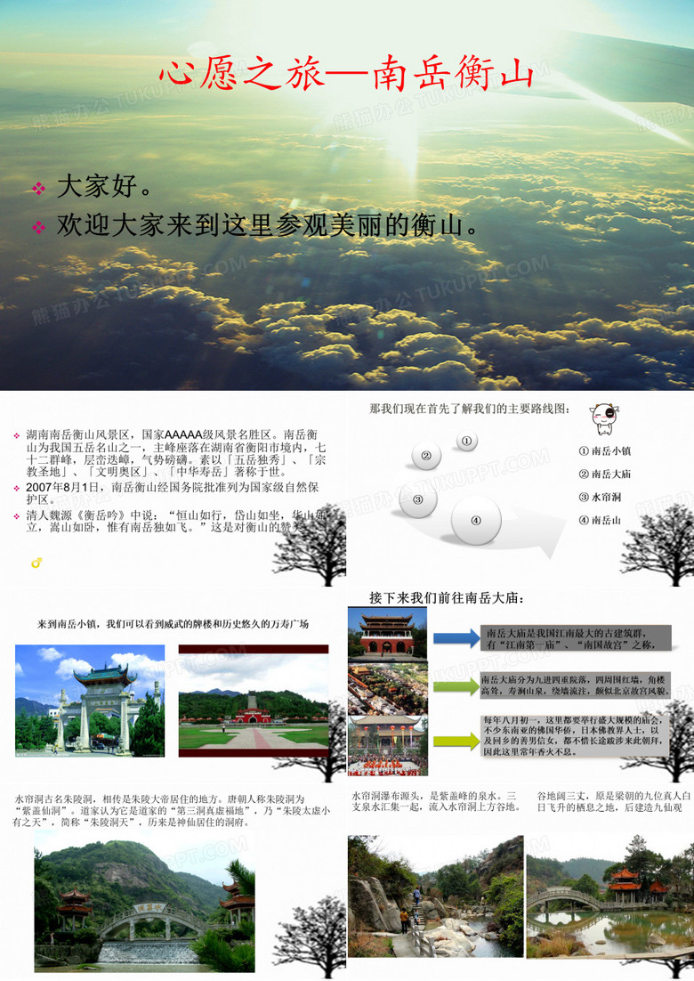 南岳衡山旅游PPT