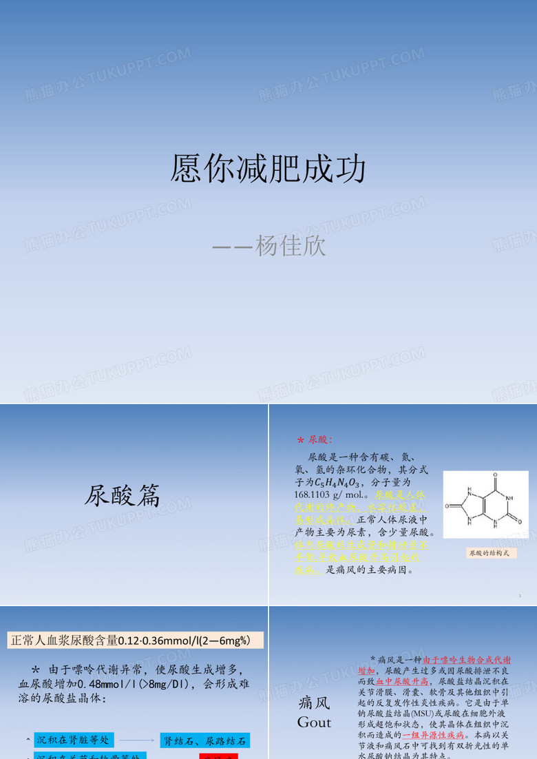 尿酸与减肥
