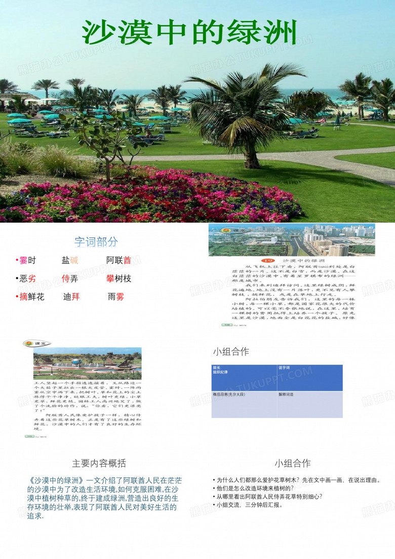 沙漠的绿洲