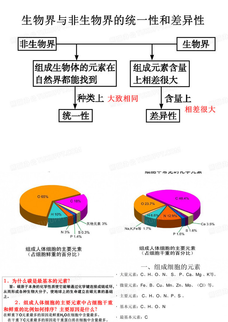 组成细胞的元素和化合物苏