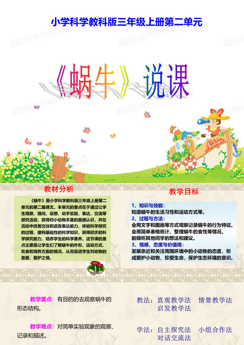 三年级科学上册 蜗牛课件 教科版
