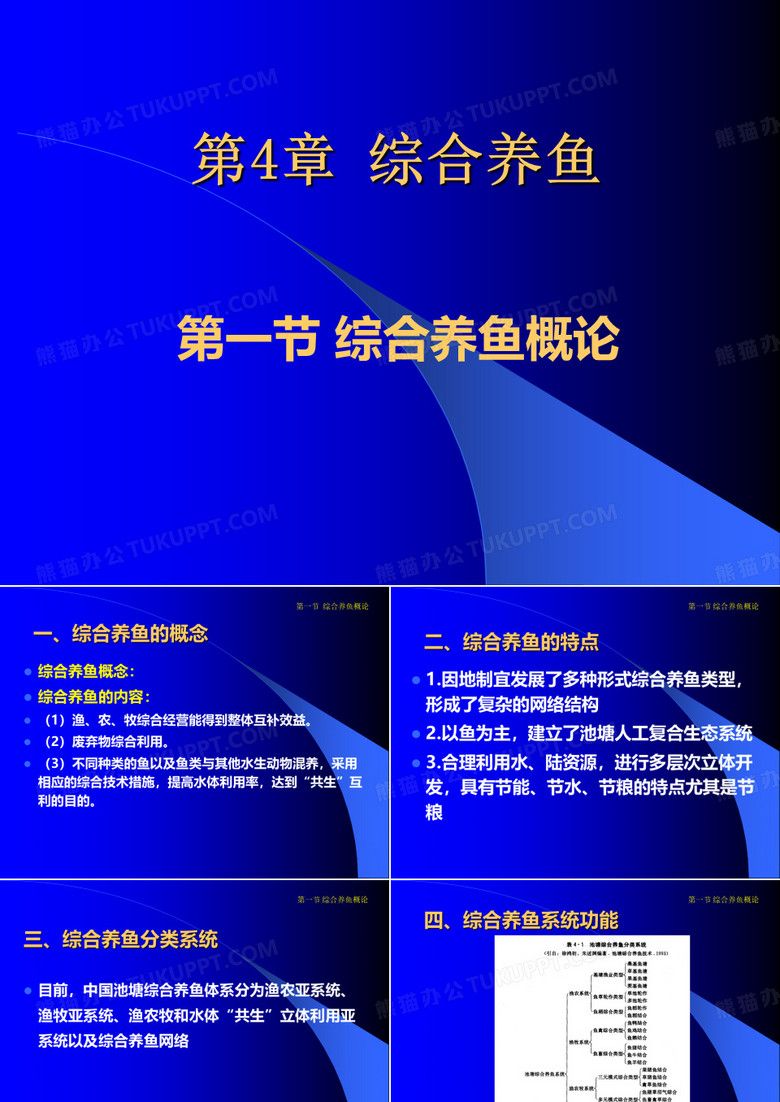 《池塘养鱼学》第4章 综合养鱼