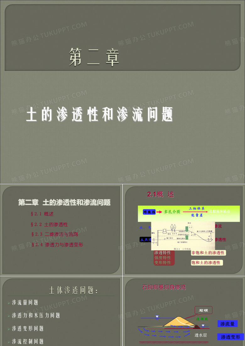 渗透与渗流