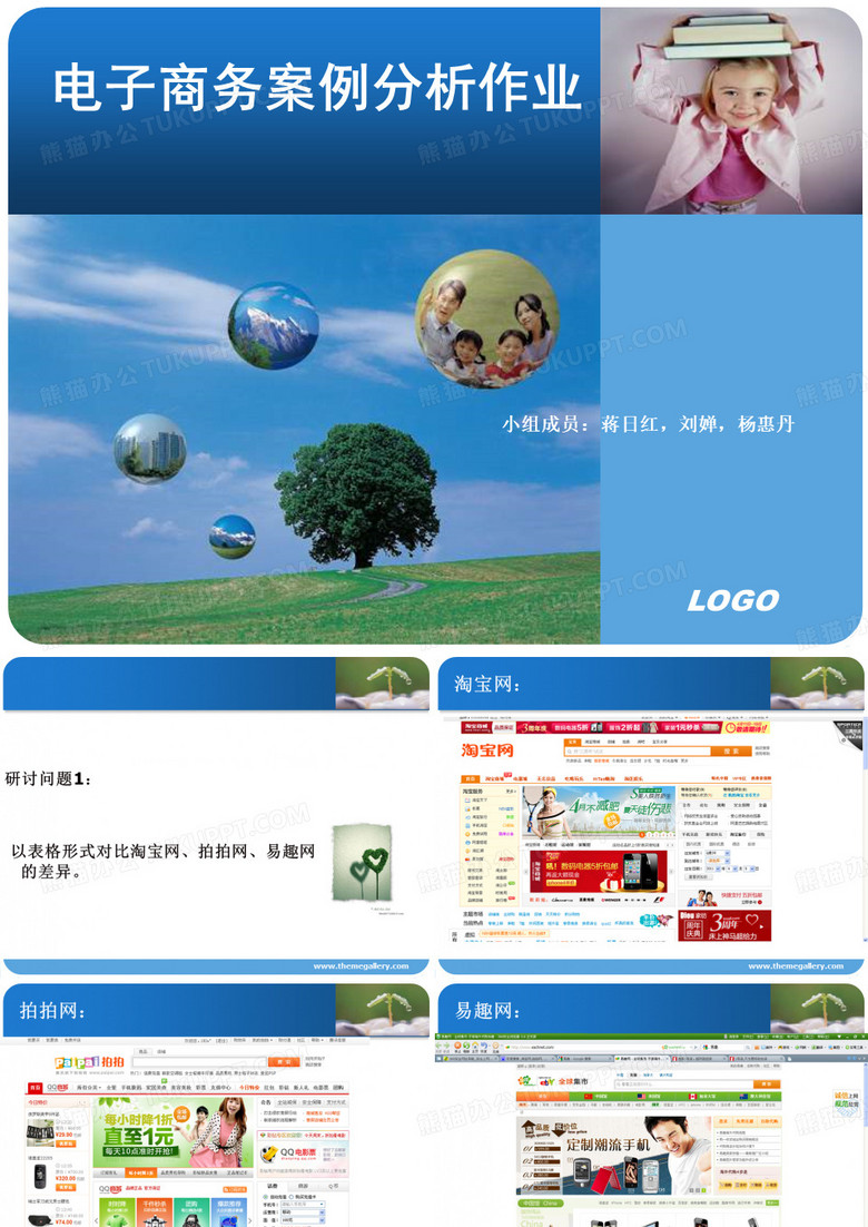 分析淘宝,拍拍,易趣的区别