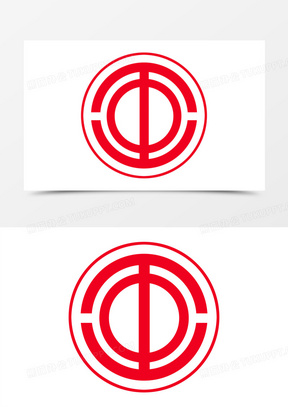 红色扁平工会会徽图标